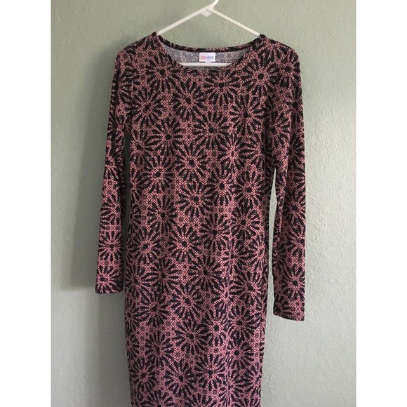 NEW Women's Floral Print LULAROE Debbie Bodycon Soft Knit Dress Size S - Picture 2 of 5